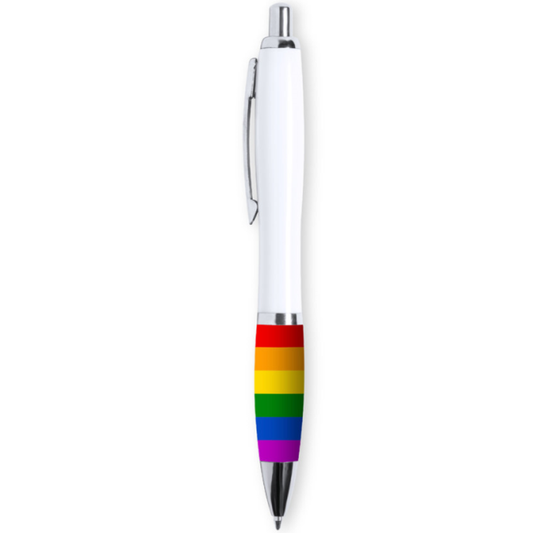 Pride Lgbt Flag White Biros | Niks.fi verkkokauppa