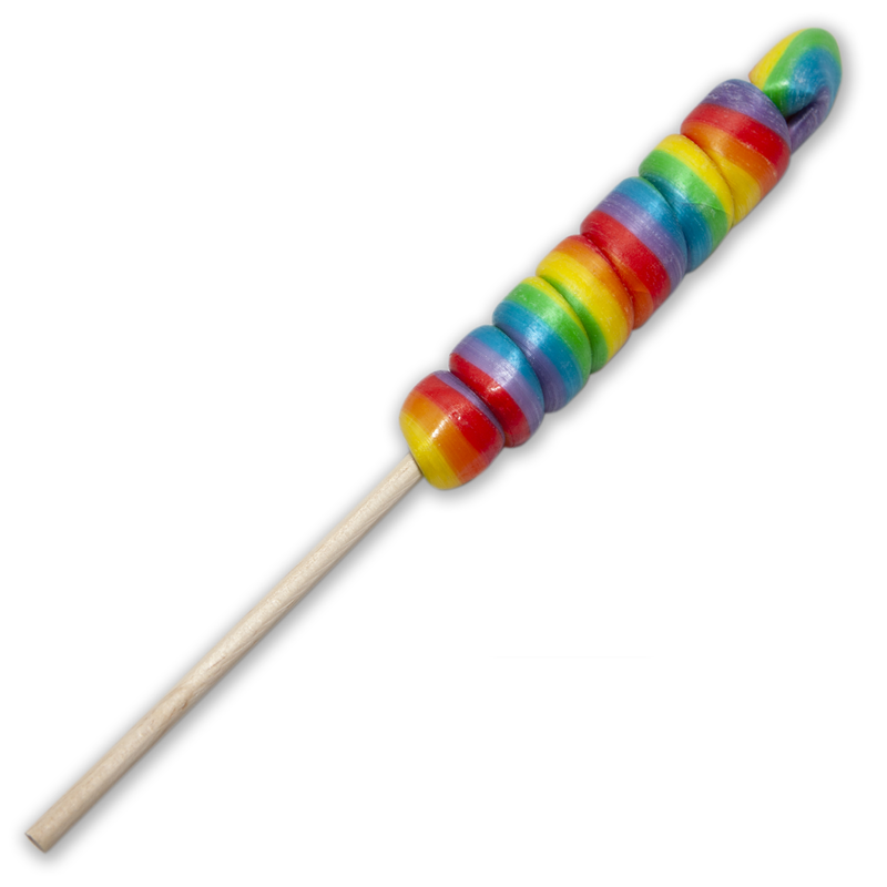 Pride Lollipop Cone Small With The Lgbt Flag For Chulo, Chulo My Pirulo /En/Pt/Pt/En/Fr/It/ | Niks.fi verkkokauppa