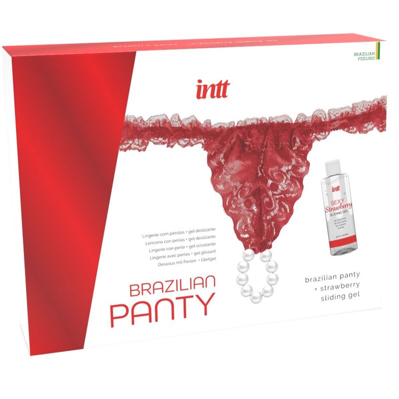 Intt Releases Brazilian Red Panty With Pearls And Lubricating Gel 50 Ml | Niks.fi verkkokauppa