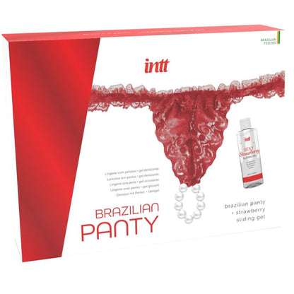 Intt Releases Brazilian Red Panty With Pearls And Lubricating Gel 50 Ml | Niks.fi verkkokauppa