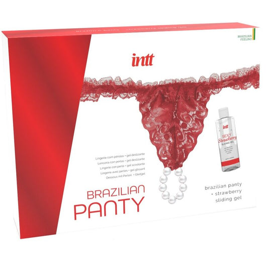 Intt Releases Brazilian Red Panty With Pearls And Lubricating Gel 50 Ml | Niks.fi verkkokauppa