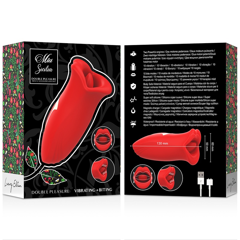 Mia Sicilia Double Pleasure Vibrating + Biting | Niks.fi verkkokauppa