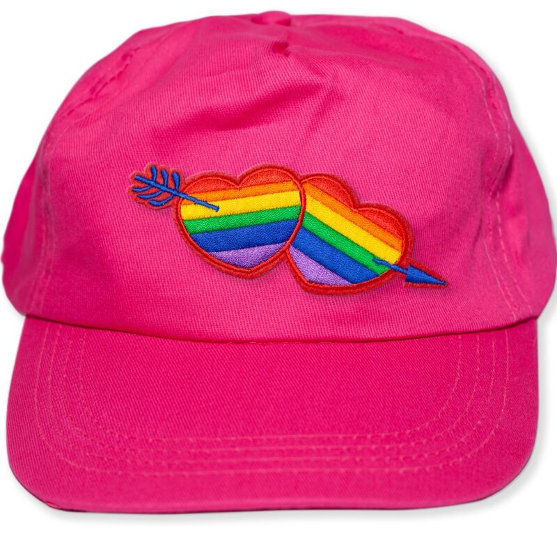Pride Fuscia Cap With The Lgbt Heart | Niks.fi verkkokauppa