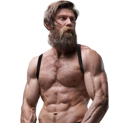 Fetish Submissive Attitude Men'S Eco-Leather Back Harness | Niks.fi verkkokauppa