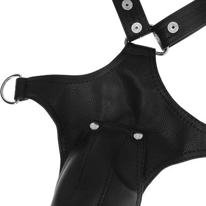 Fetish Submissive Attitude Men'S V-Shaped Eco-Leather Harness | Niks.fi verkkokauppa