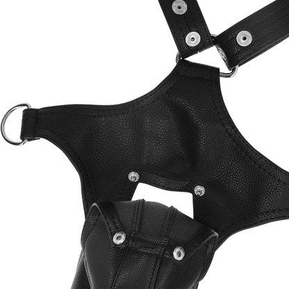 Fetish Submissive Attitude Men'S V-Shaped Eco-Leather Harness | Niks.fi verkkokauppa