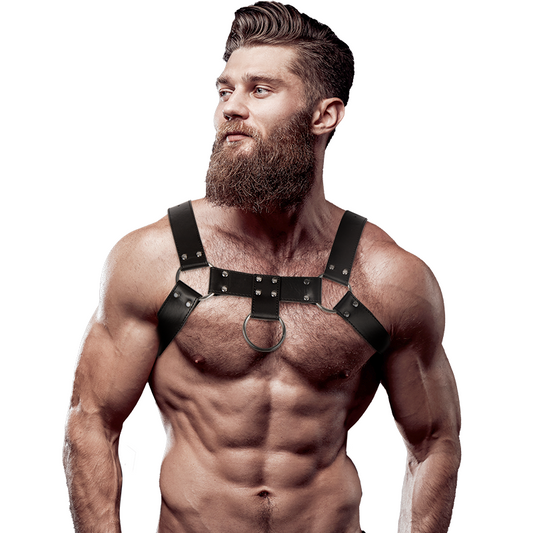 Fetish Submissive Attitude Men'S Eco-Leather Chest Harness | Niks.fi verkkokauppa