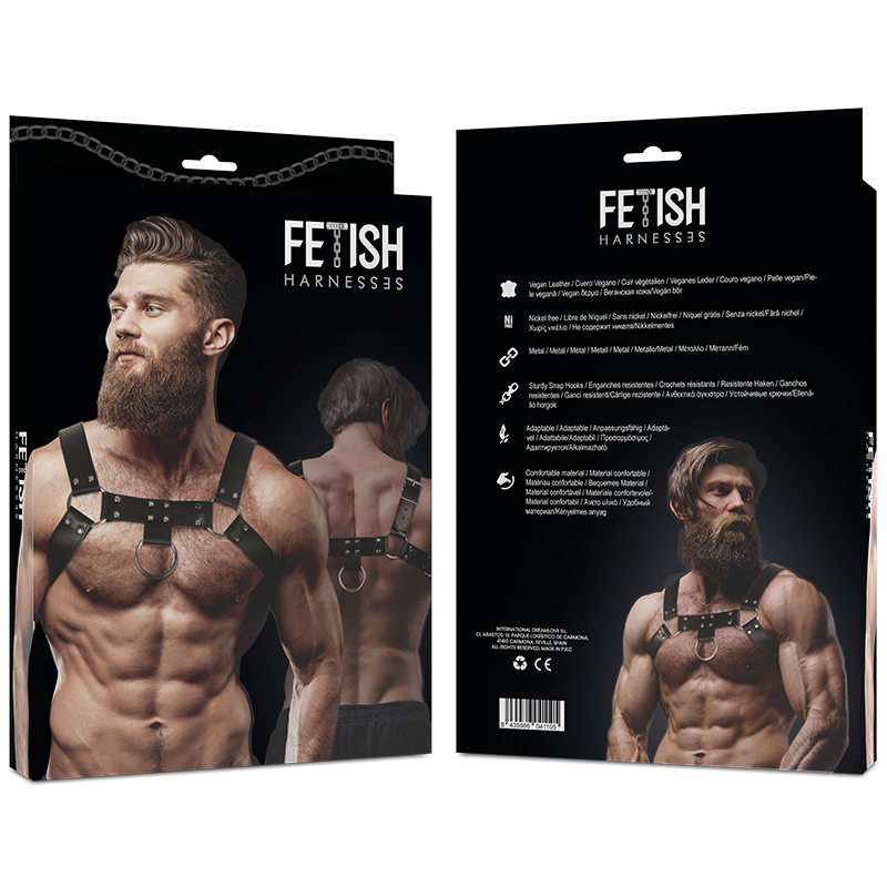 Fetish Submissive Attitude Men'S Eco-Leather Chest Harness | Niks.fi verkkokauppa