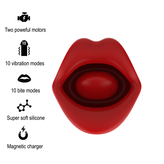Mia Sicilia Double Pleasure Vibrating + Biting | Niks.fi verkkokauppa