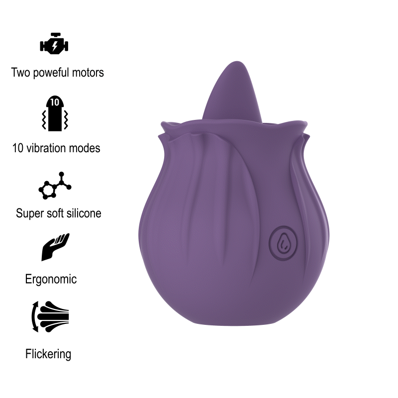 Intense Violet Cl Toris Stimulator 10 Vibrations Lilac | Niks.fi verkkokauppa