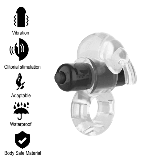 Intense Fry Transparent Vibrating Ring | Niks.fi verkkokauppa