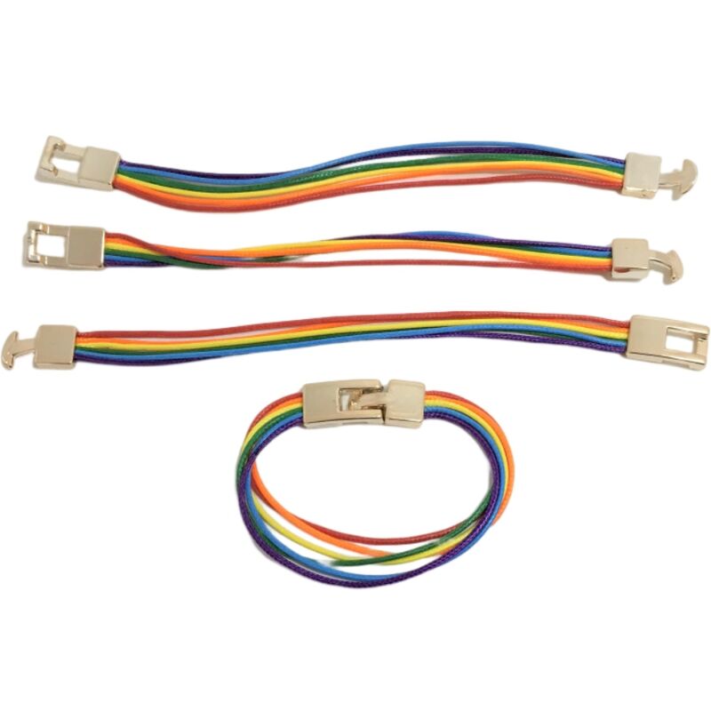 Pride Lgbt Flag Rope Bracelet | Niks.fi verkkokauppa