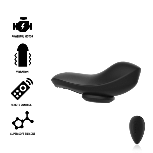Black&Silver Preston Rechargeable Silicone Vibrator Pantie Black | Niks.fi verkkokauppa