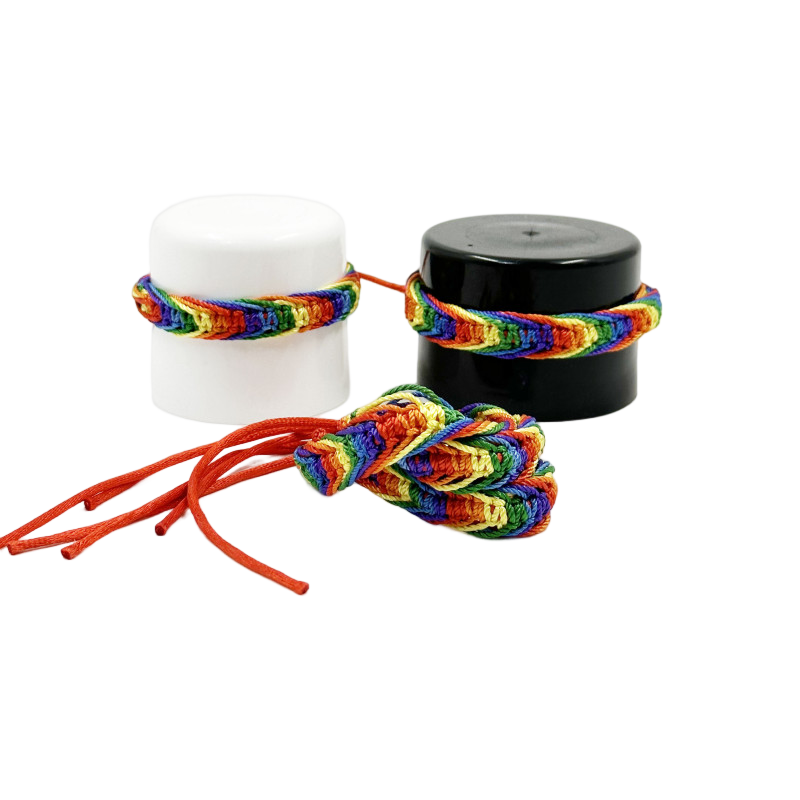 Pride Lgbt Flag Braided Threads Bracelet | Niks.fi verkkokauppa