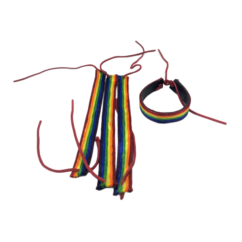 Pride Lgtb Flag Leather Bracelet | Niks.fi verkkokauppa
