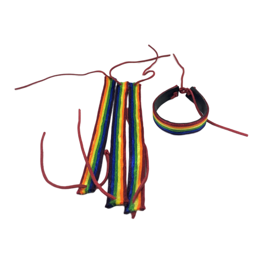 Pride Lgtb Flag Leather Bracelet | Niks.fi verkkokauppa
