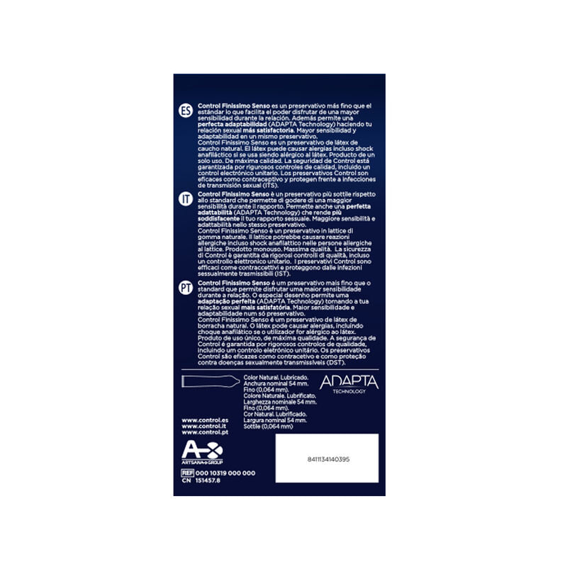 Control Adapta Condoms 24 Units | Niks.fi verkkokauppa