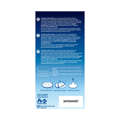 Control Free Sin Latex Condoms 5 Units | Niks.fi verkkokauppa