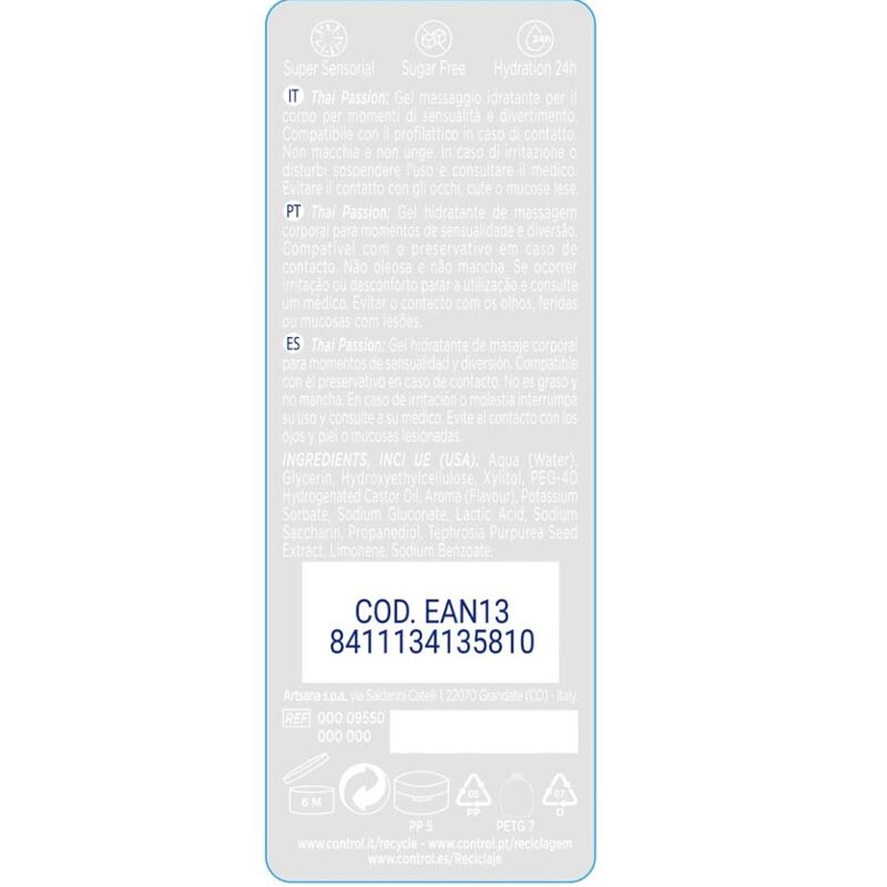 Control 2 En 1 Massage & Pleasure Thai Passion 200 Ml | Niks.fi verkkokauppa