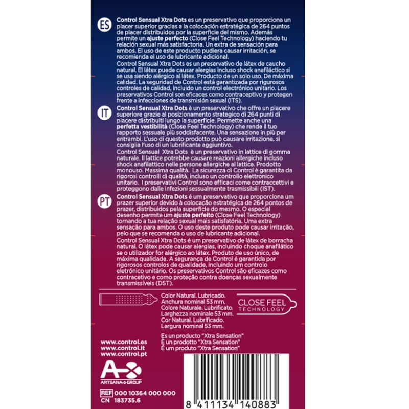 Control Xtra Dots 12 Uds | Niks.fi verkkokauppa