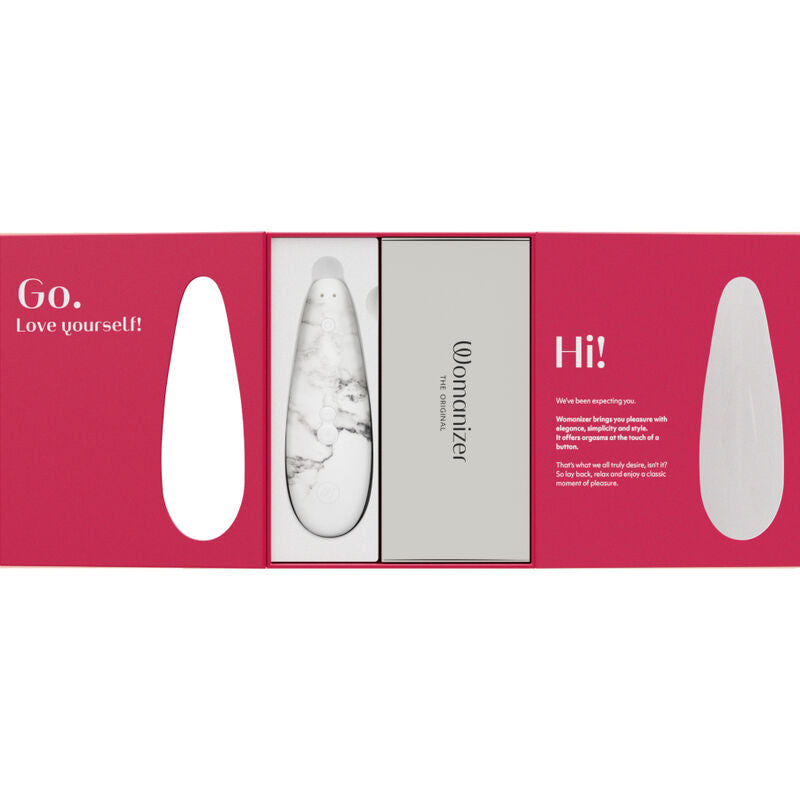 Womanizer Marilyn Monroe Classic 2 Clitoral Stimulator White Marble | Niks.fi verkkokauppa