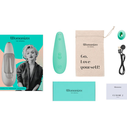 Womanizer Marilyn Monroe Classic 2 Clitoral Stimulator Mint | Niks.fi verkkokauppa