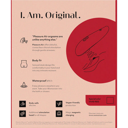 Womanizer Marilyn Monroe Classic 2 Clitoral Stimulator Vivid Red | Niks.fi verkkokauppa