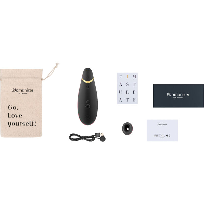 Womanizer Premium 2 Clitoral Stimulator Black | Niks.fi verkkokauppa