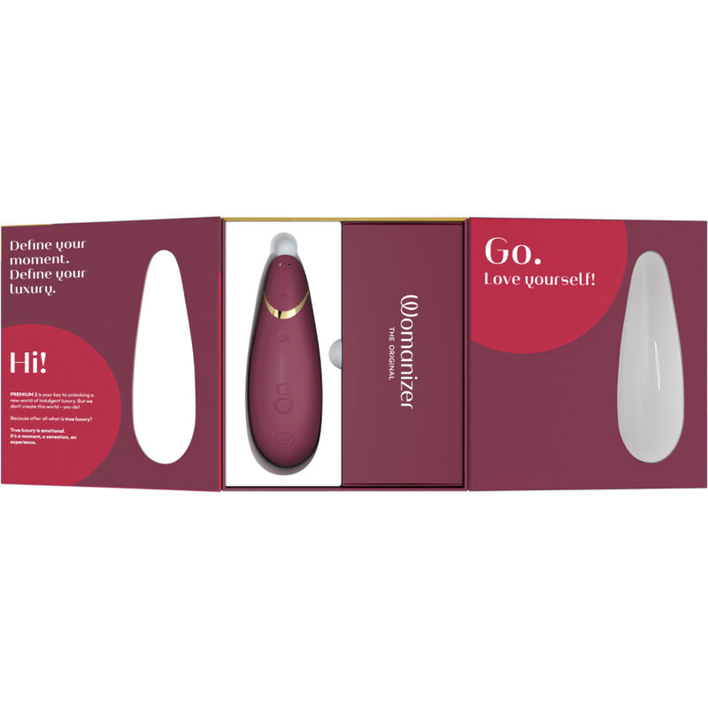 Womanizer Premium 2 Clitoral Stimulator Bordeaux | Niks.fi verkkokauppa
