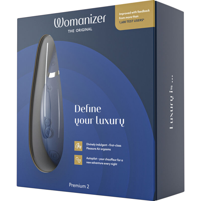 Womanizer Premium 2 Clitoral Stimulator Blueberry | Niks.fi verkkokauppa