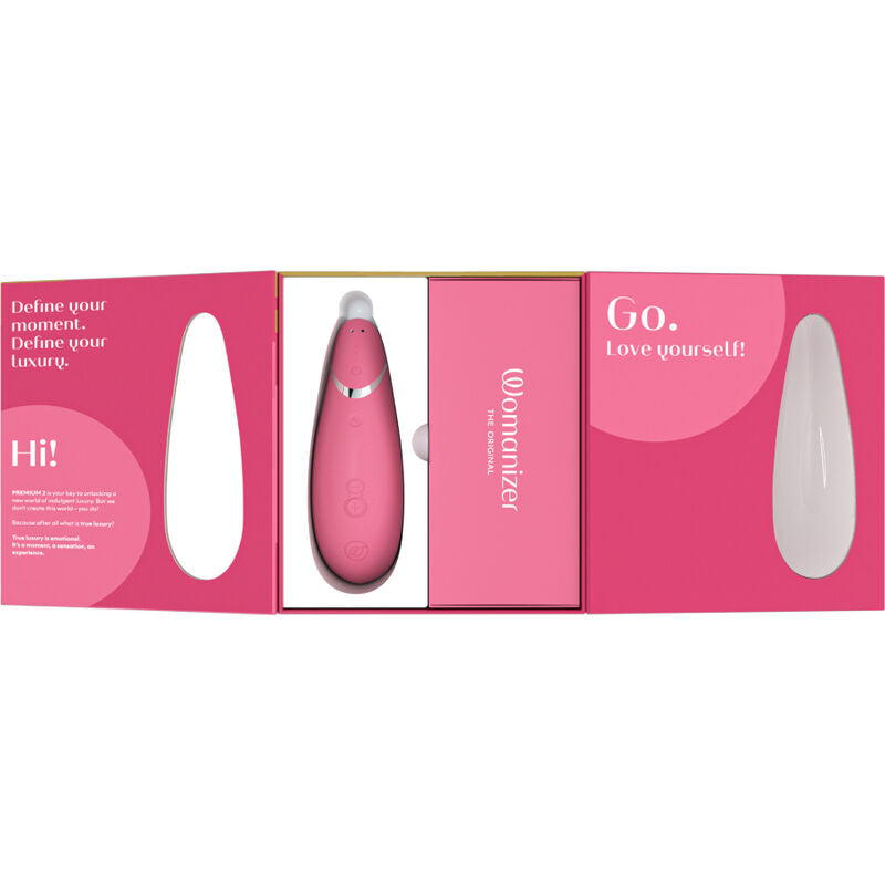 Womanizer Premium 2 Clitoral Stimulator Raspberry | Niks.fi verkkokauppa