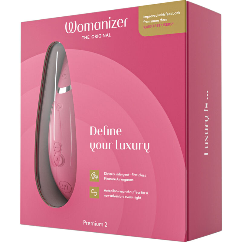 Womanizer Premium 2 Clitoral Stimulator Raspberry | Niks.fi verkkokauppa