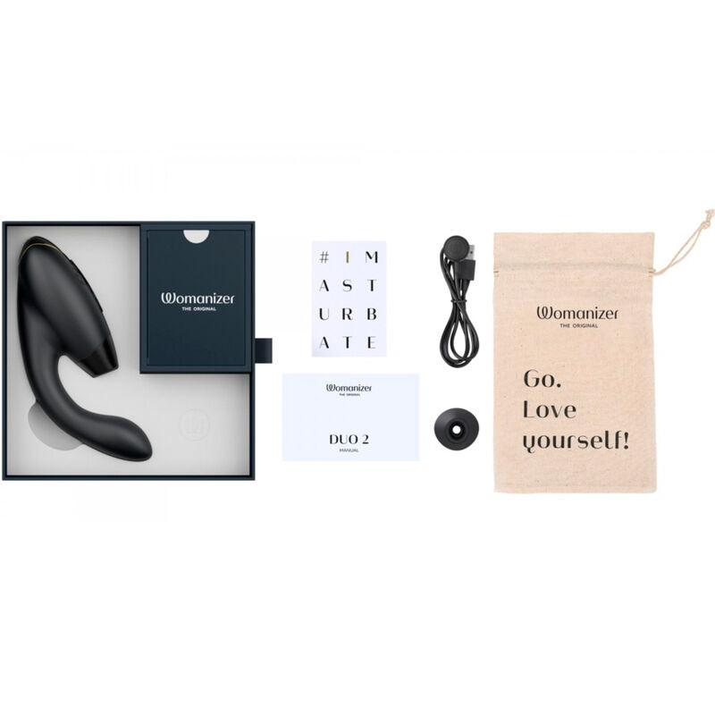 Womanizer Duo 2 Stimulator Black | Niks.fi verkkokauppa