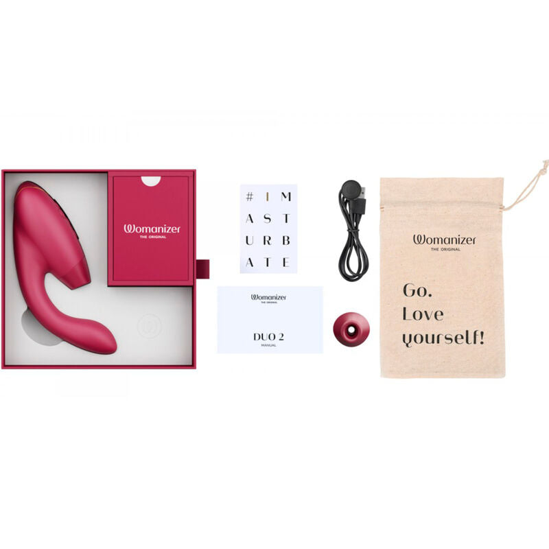Womanizer Duo 2 Stimulator Bordeaux | Niks.fi verkkokauppa
