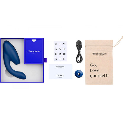 Womanizer Duo 2 Stimulator Blue | Niks.fi verkkokauppa