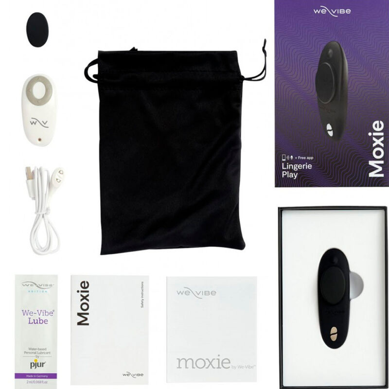 We-Vibe Moxie + Black Clitoral Vibrator | Niks.fi verkkokauppa