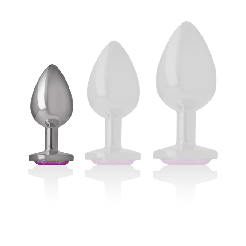 Intense Aluminum Metal Anal Plug Pink Heart Size S | Niks.fi verkkokauppa