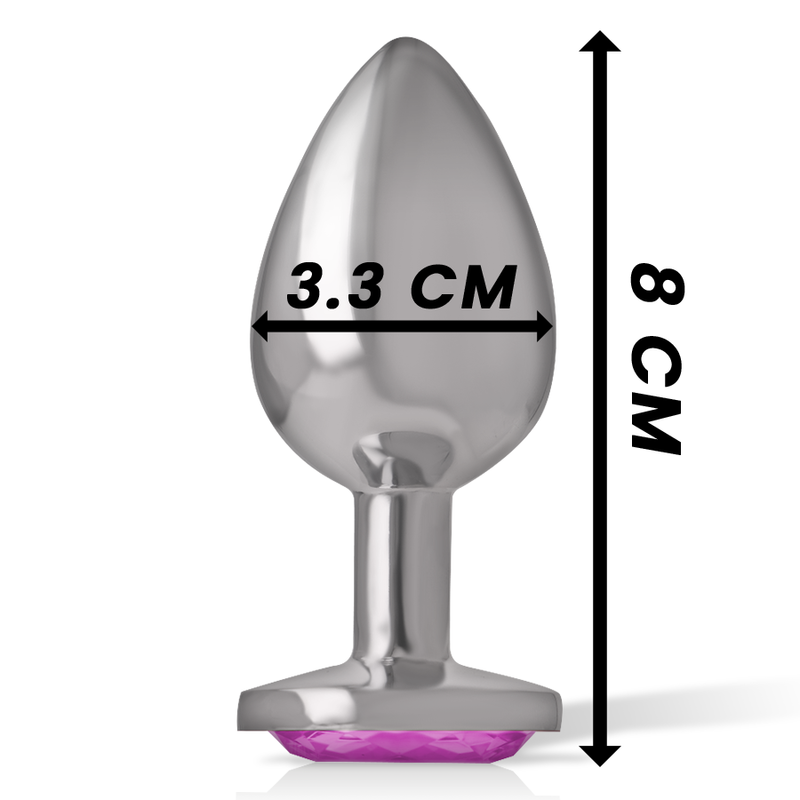 Intense Aluminum Metal Anal Plug Pink Heart Size M | Niks.fi verkkokauppa