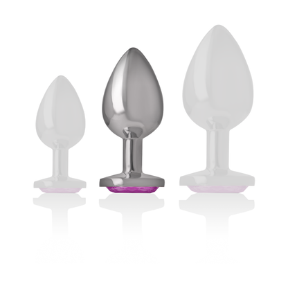 Intense Aluminum Metal Anal Plug Pink Heart Size M | Niks.fi verkkokauppa