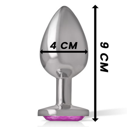 Intense Aluminum Metal Anal Plug Pink Heart Size L | Niks.fi verkkokauppa