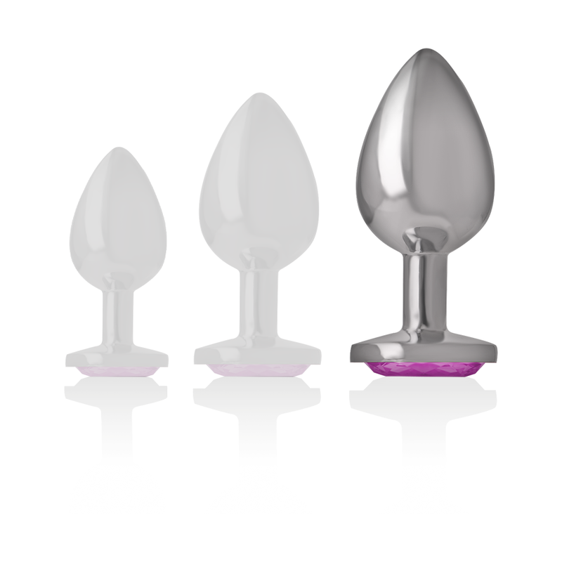 Intense Aluminum Metal Anal Plug Pink Heart Size L | Niks.fi verkkokauppa