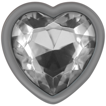 Intense White Heart Aluminum Metal Anal Plug Size S | Niks.fi verkkokauppa