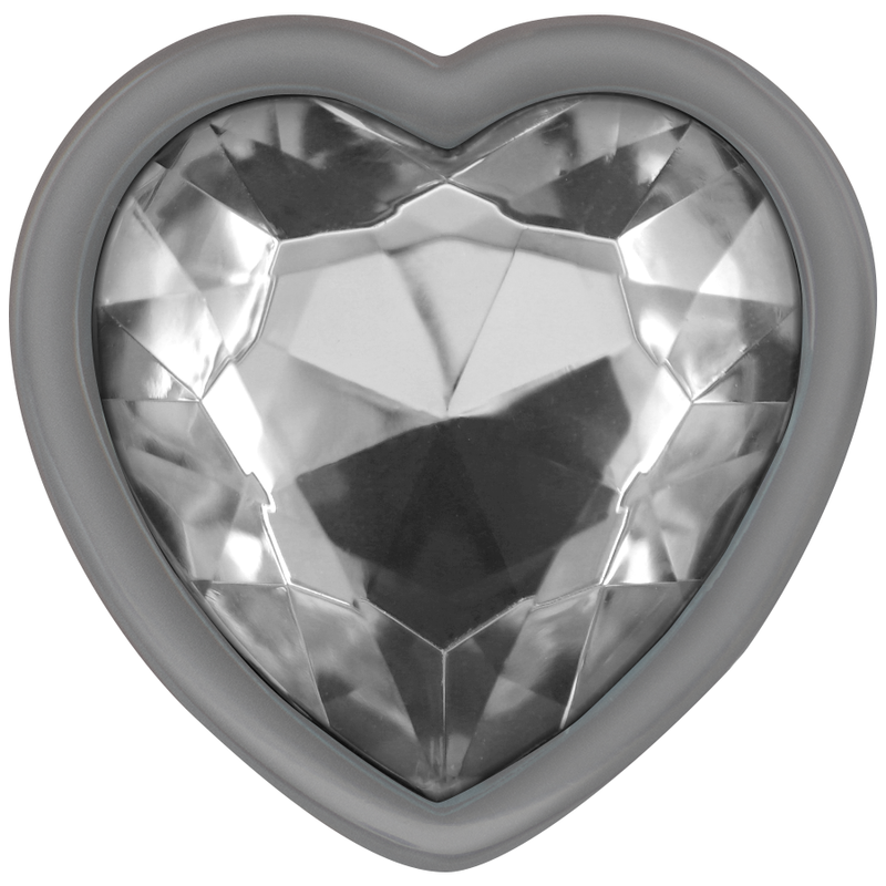 Intense Aluminum Metal Anal Plug White Heart Size M | Niks.fi verkkokauppa