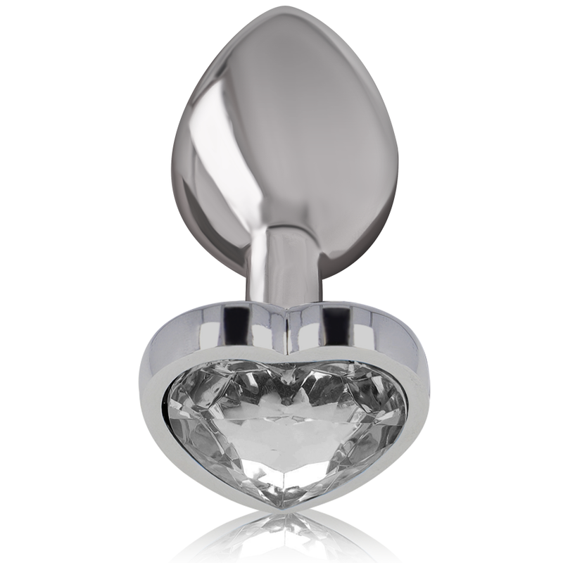 Intense Aluminum Metal Anal Plug White Heart Size M | Niks.fi verkkokauppa