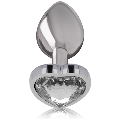 Intense Aluminum Metal Anal Plug White Heart Size M | Niks.fi verkkokauppa