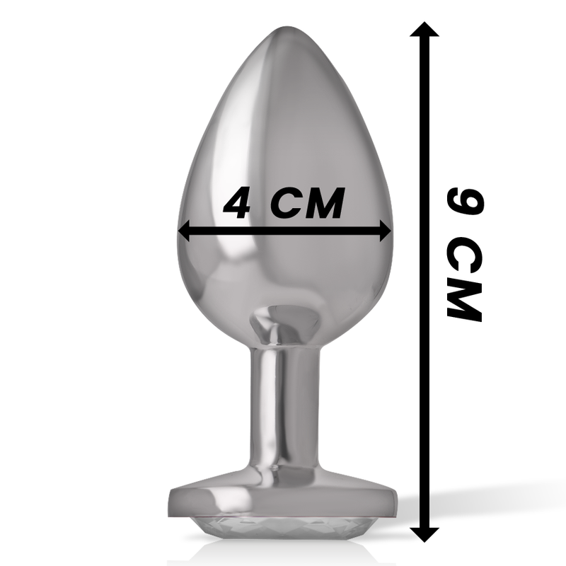 Intense Anal Plug Metal Aluminum White Heart Size L | Niks.fi verkkokauppa