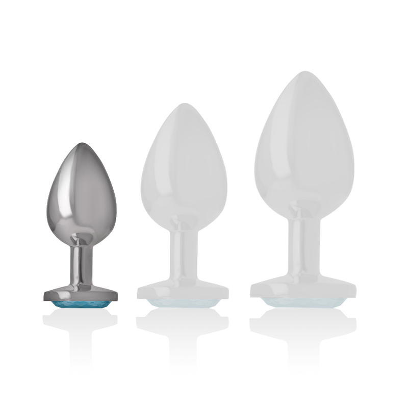 Intense Aluminum Metal Anal Plug Blue Heart Size S | Niks.fi verkkokauppa