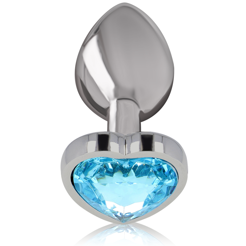 Intense Aluminum Metal Anal Plug Blue Heart Size S | Niks.fi verkkokauppa