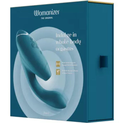 Womanizer Duo 2 Stimulator Blue Petrol | Niks.fi verkkokauppa