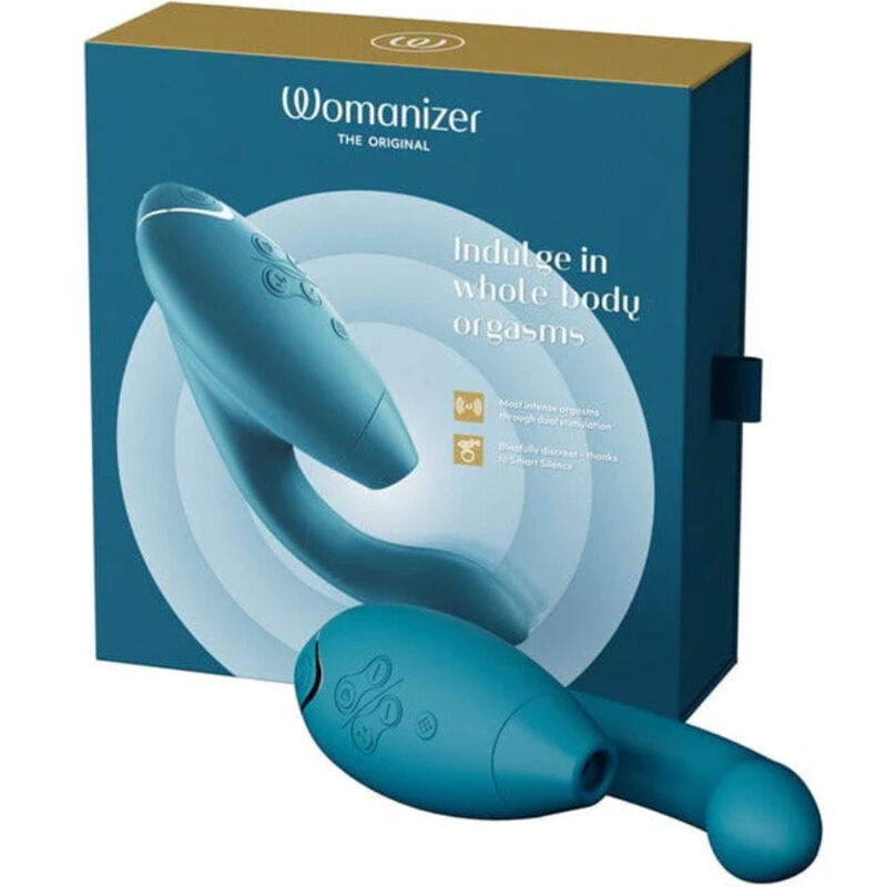 Womanizer Duo 2 Stimulator Blue Petrol | Niks.fi verkkokauppa